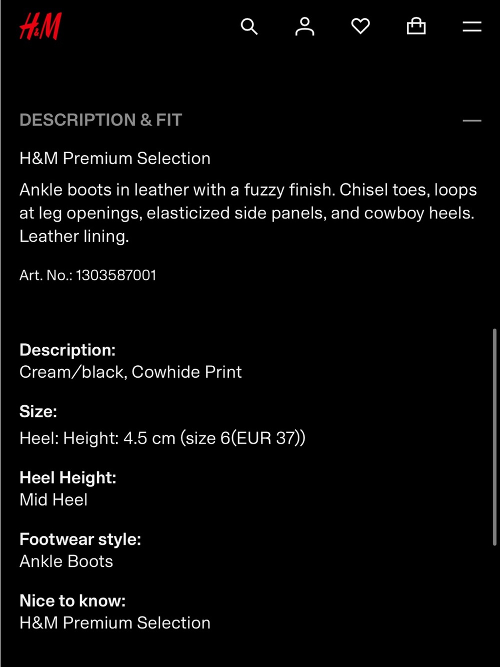 H&M Leather Boots - Picture 4 of 14